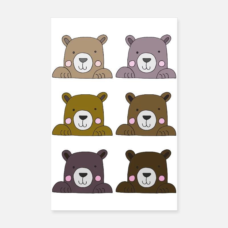 Drôle d’ours Poster 20 x 30 cm