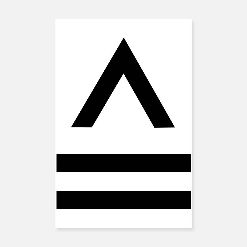 Entspricht Zeichen equivalent to Poster 20x30 cm