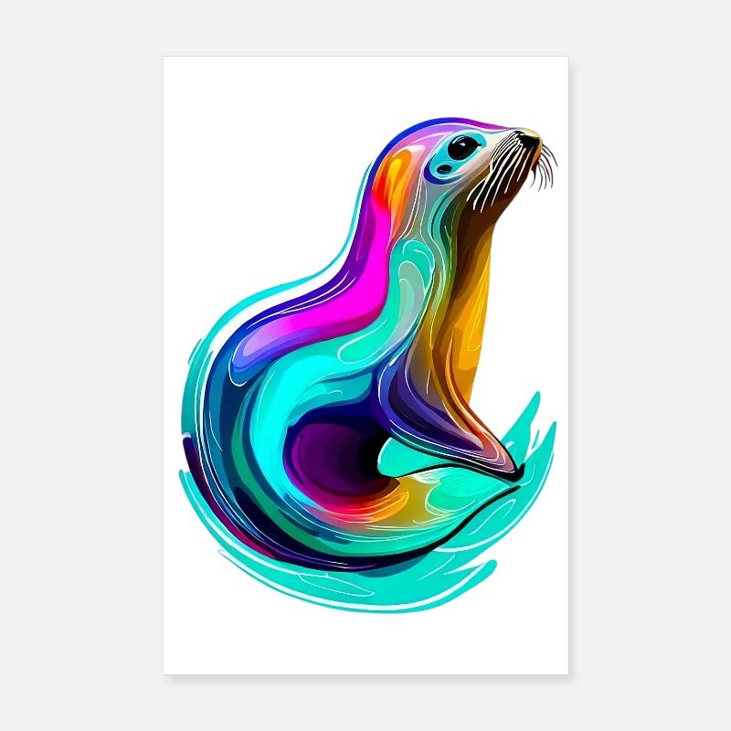 Seal Poster 8" x 12" (20x30 cm)