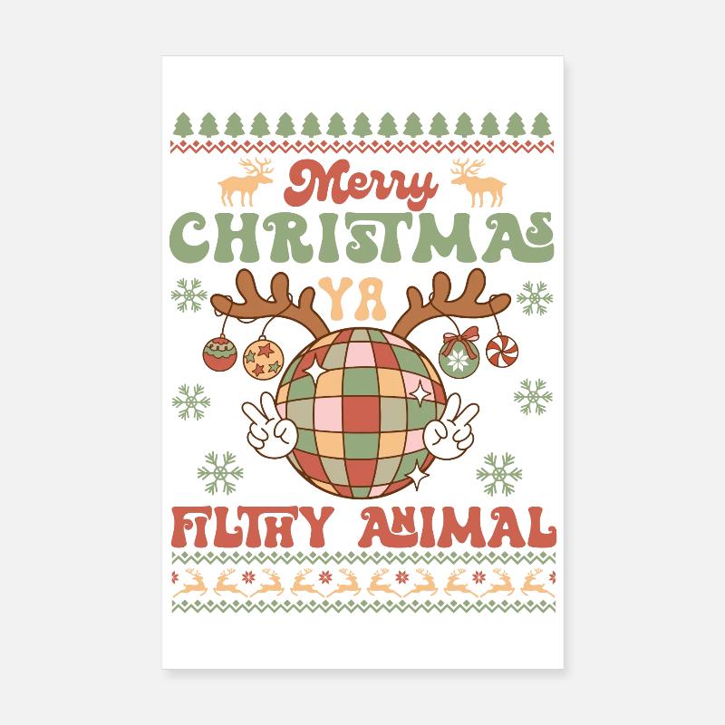 Hässlicher Weihnachtspullover Poster 20x30 cm