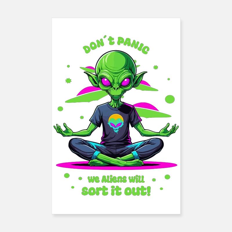 Alien Regulates this ! Poster 8" x 12" (20x30 cm)