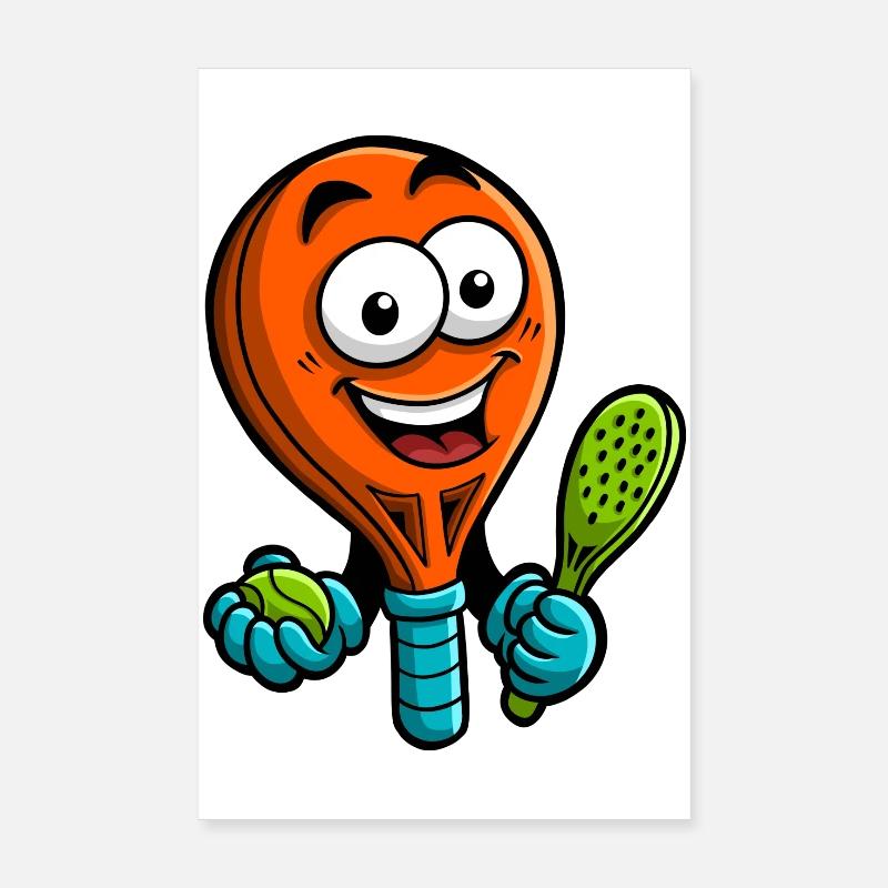 Joyeuse Lampe Padel Hero Poster 20 x 30 cm