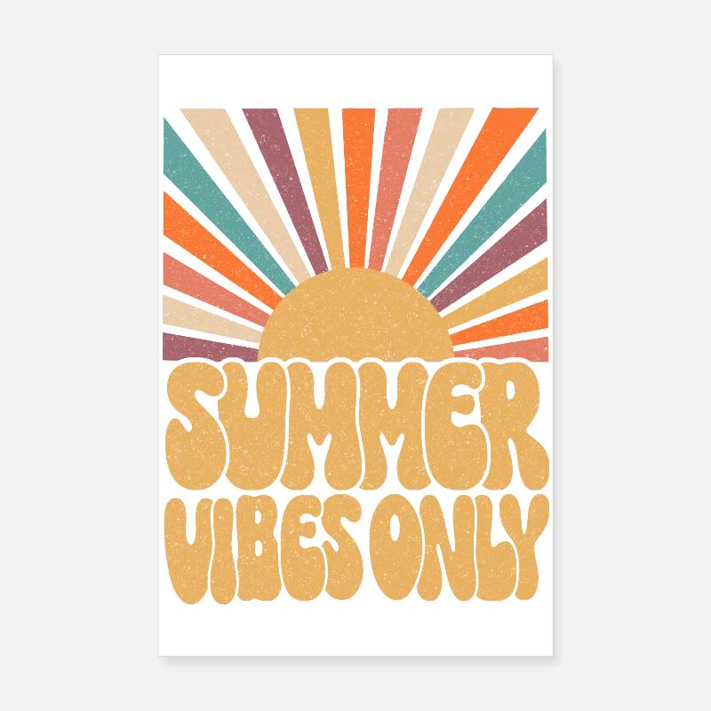Nur Sommer-Vibes Poster 20x30 cm