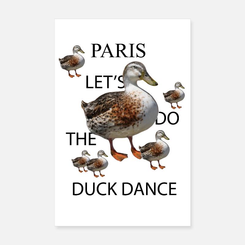 Duck Dance Poster 8" x 12" (20x30 cm)