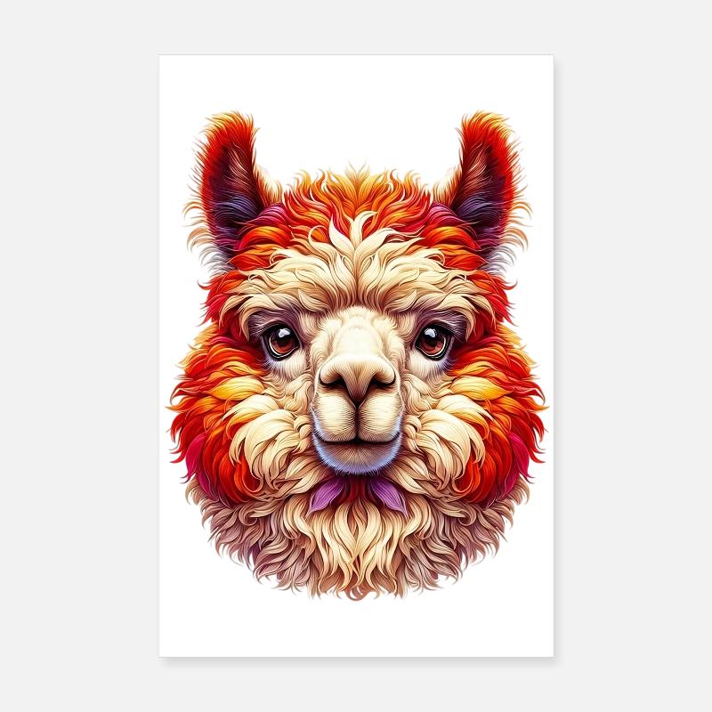 Alpaga Poster 20 x 30 cm
