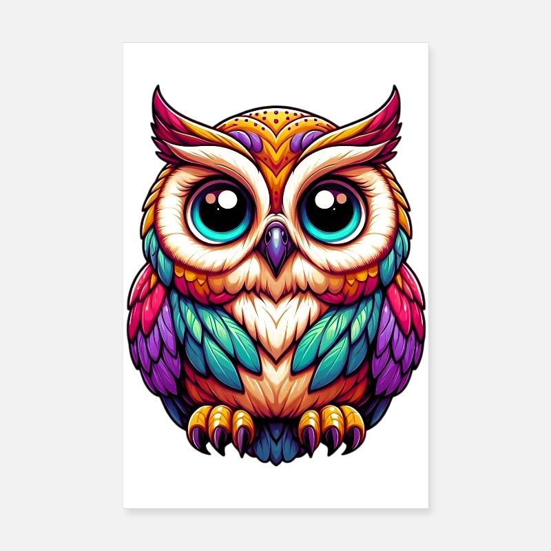 Eule Poster 20x30 cm