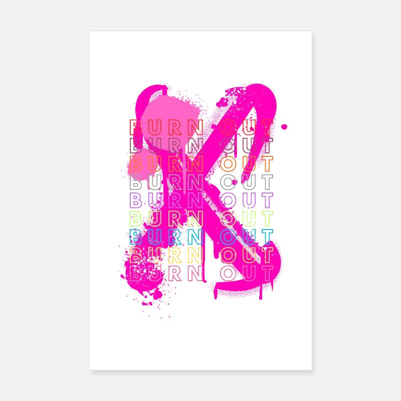BURN OUT Poster 20 x 30 cm