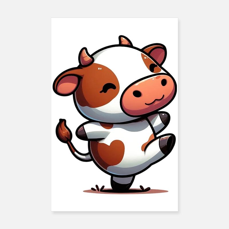 Vache Poster 20 x 30 cm
