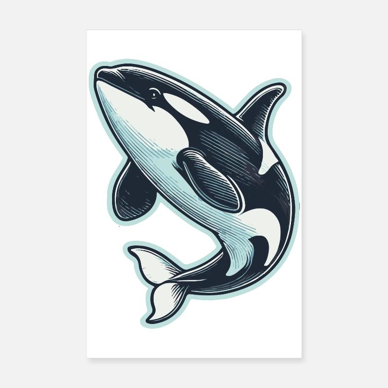 Killer whale Poster 8" x 12" (20x30 cm)