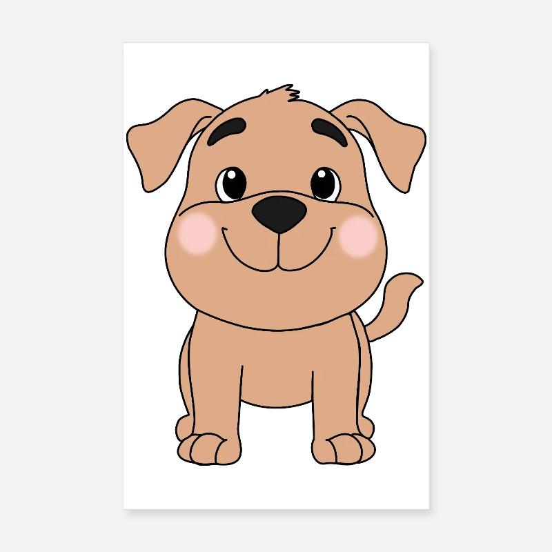 Chien Poster 20 x 30 cm
