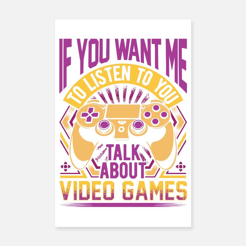 Apropos Videospiele Poster 20x30 cm