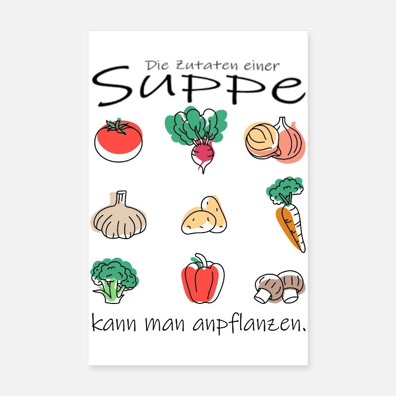 Vegetable soup Poster 8" x 12" (20x30 cm)