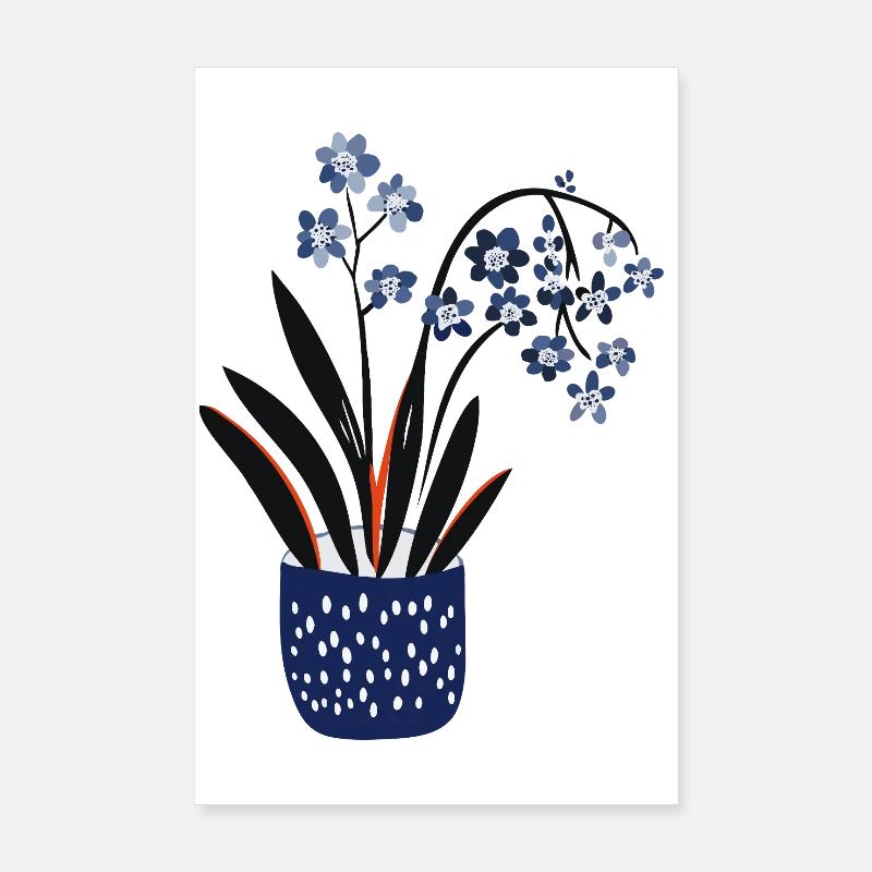 Conception de plante mignonne Poster 20 x 30 cm