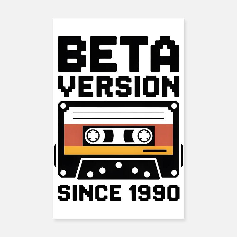 Conception d’impression de cassette rétro Poster 20 x 30 cm