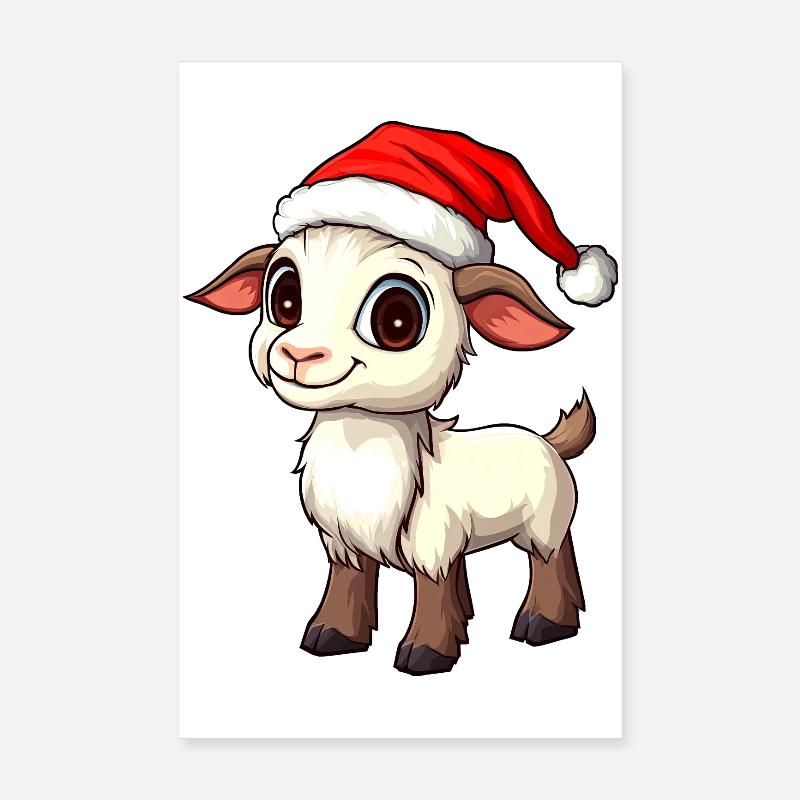 Chèvre de Noël Poster 20 x 30 cm