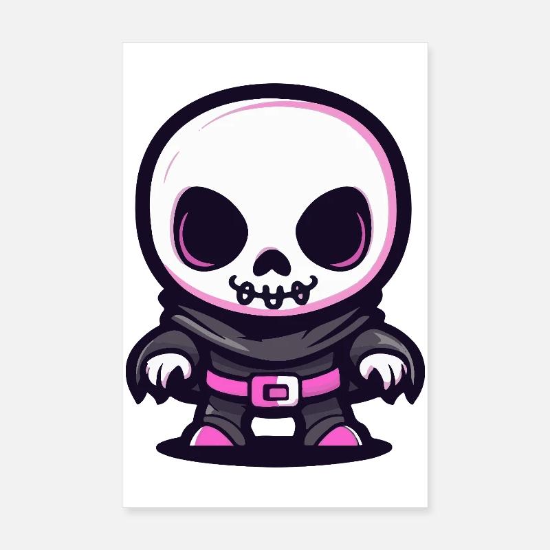 Skeleton Halloween Poster 8" x 12" (20x30 cm)