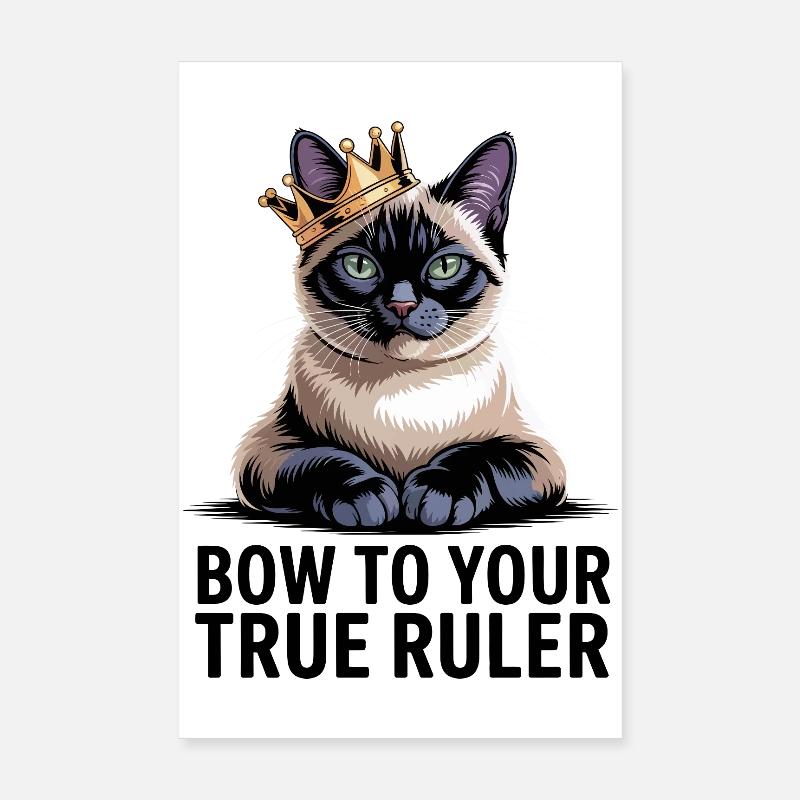 Royal Cat Poster 8" x 12" (20x30 cm)