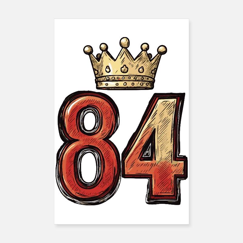 84 Number Krone Poster 8" x 12" (20x30 cm)