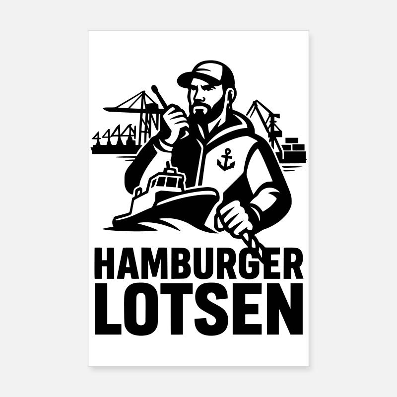 Pilotes de Hambourg Poster 20 x 30 cm