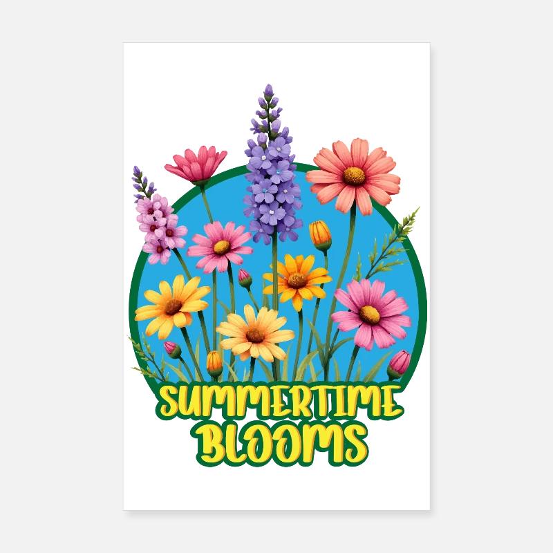 Sommerliche Blüten Poster 20x30 cm