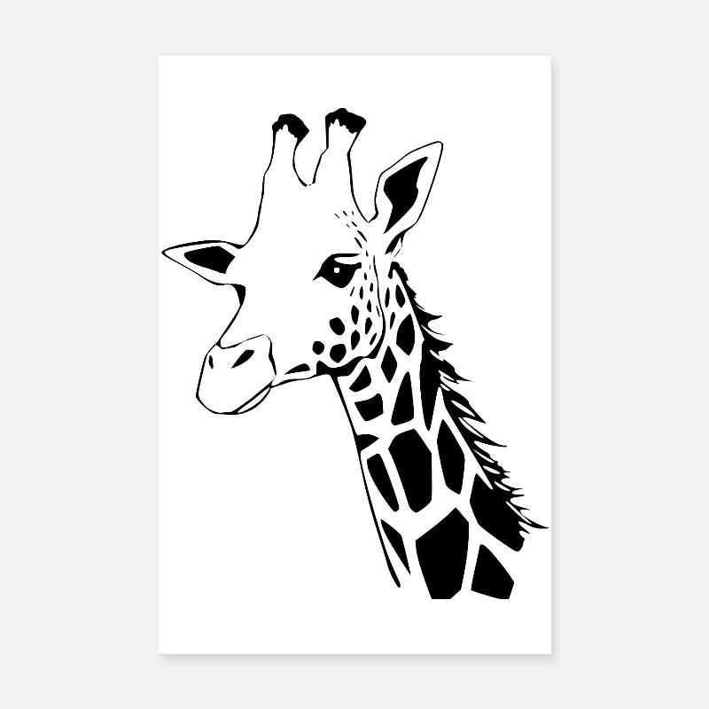 Giraffe Geschenk Weihnachten  Poster 20x30 cm