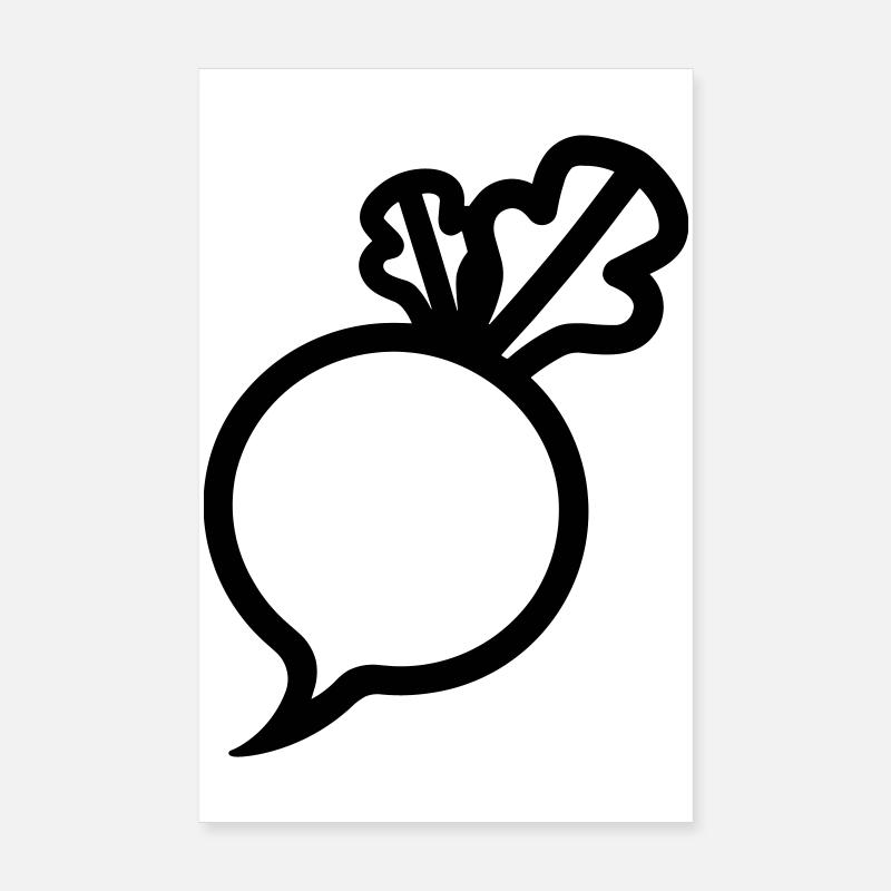 turnip Poster 8" x 12" (20x30 cm)