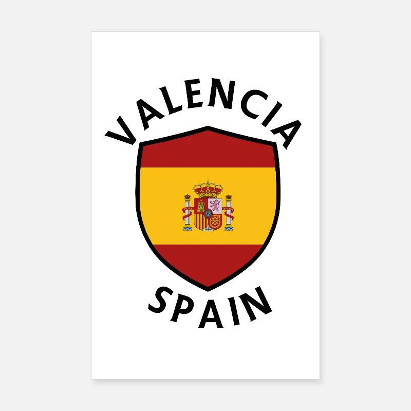 Valencia-Spanien-Schildmuster Poster 20x30 cm