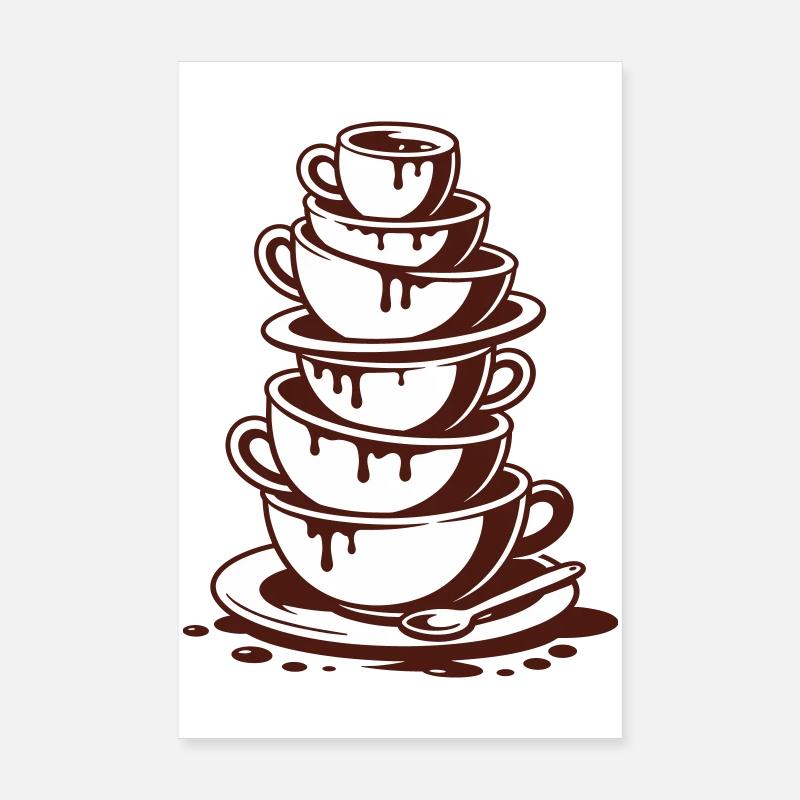 Kaffeeliebe extra doll Poster 20x30 cm
