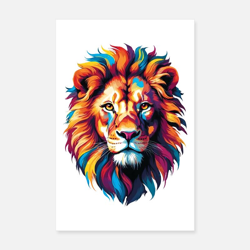 Löwe Poster 20x30 cm