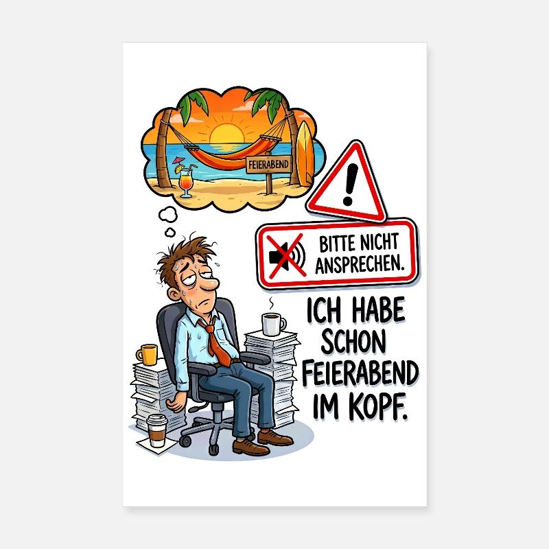 Feierabend Strandtraum Poster 20x30 cm