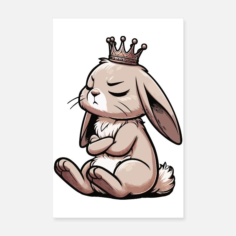 Rabbit Bunny Bunny Long Eared Thumper Ram Poster 8" x 12" (20x30 cm)