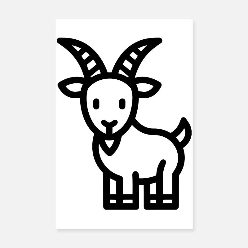 Ziege Poster 20x30 cm
