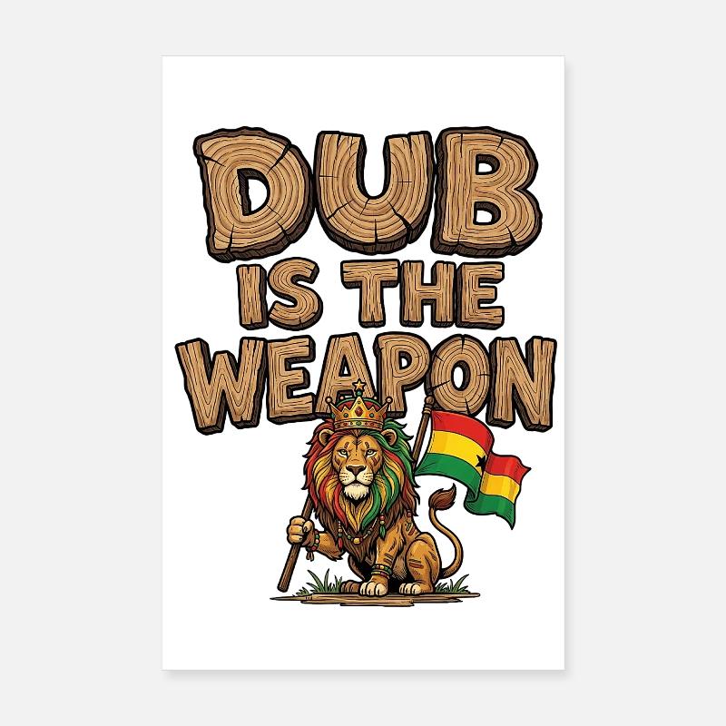 Dub Reggae Weapon Poster 8" x 12" (20x30 cm)