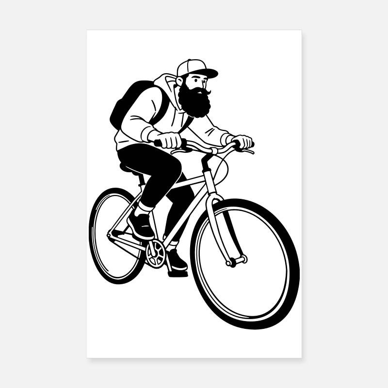 Hipster moto Poster 20 x 30 cm