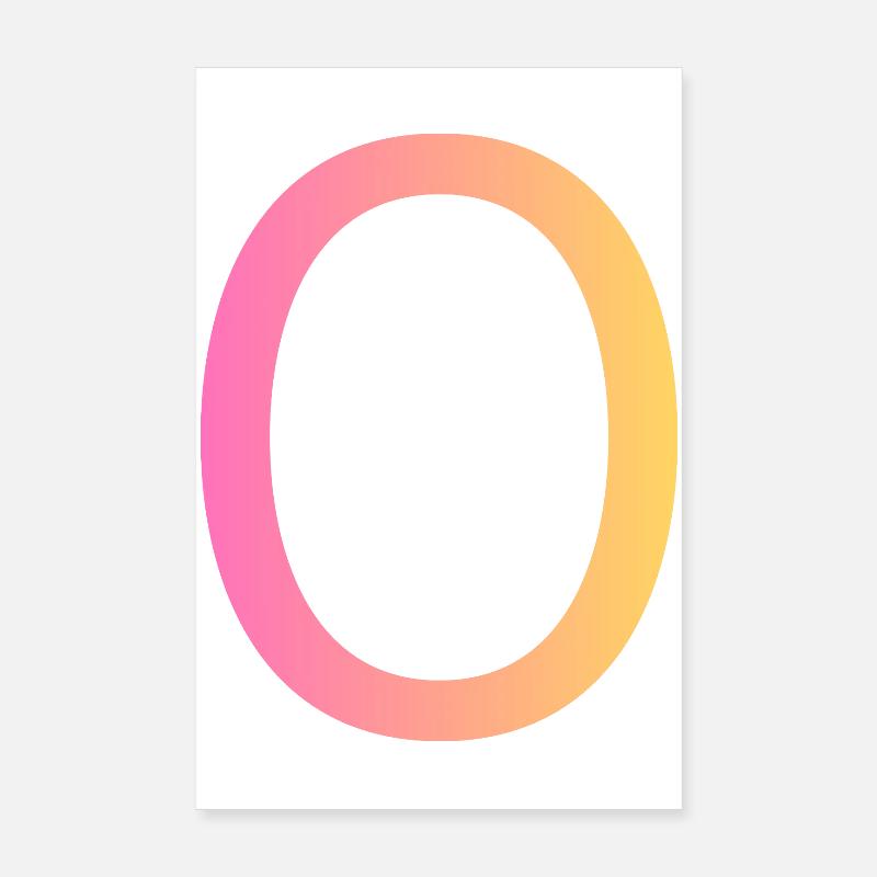 O Poster 8" x 12" (20x30 cm)