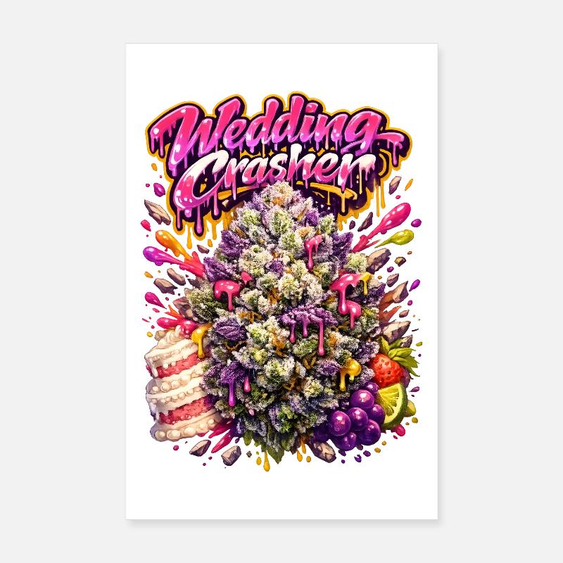 Hochzeitscrasher Graffiti-Kunstdruck Poster 20x30 cm
