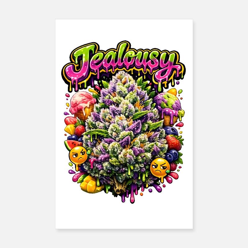 Eifersucht-Graffiti-Kunstdruck Poster 20x30 cm