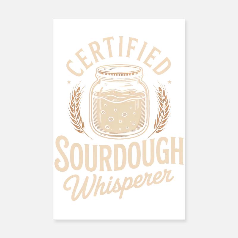 Chuchoteur certifié de levain Poster 20 x 30 cm