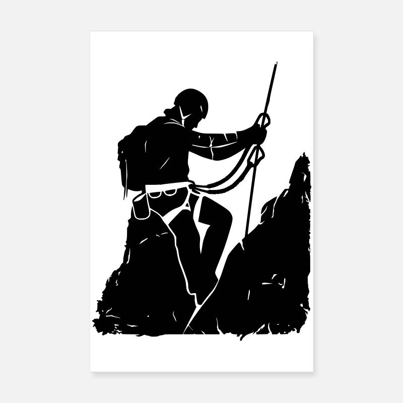 Klettersteig Abenteuer – Via Ferrata Design Poster 20x30 cm