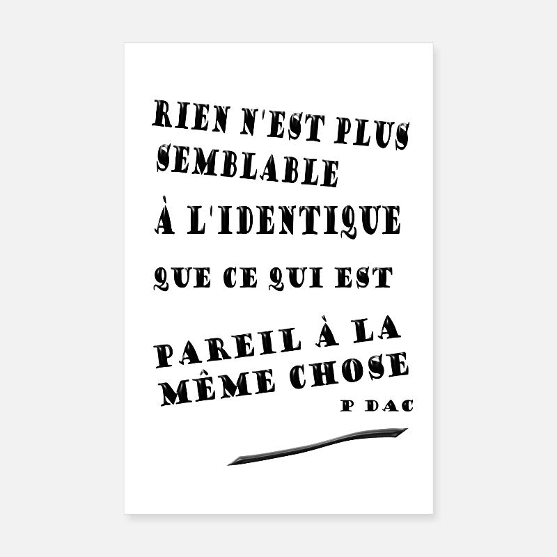 citadac - Poster 20 x 30 cm - blanc