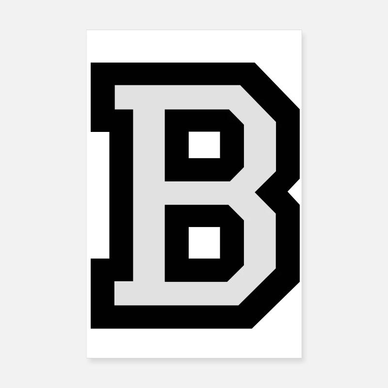 La lettre B Poster 20 x 30 cm