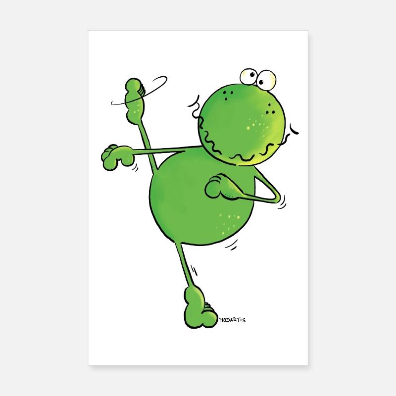 Dancing Frog - Grenouille Poster 20 x 30 cm