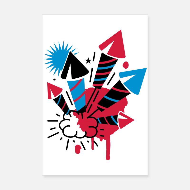 Ein Feuerwerk Poster 20x30 cm