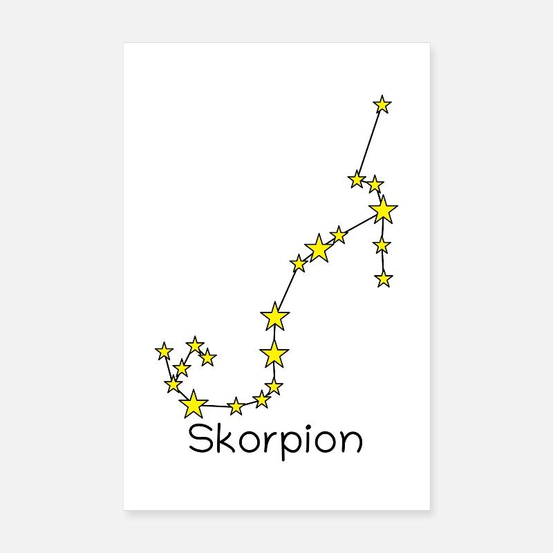 Sternzeichen Skorpion Poster 20x30 cm