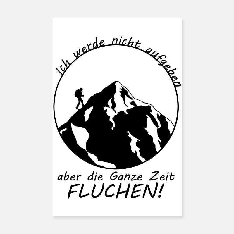 Randonnée disant Poster 20 x 30 cm
