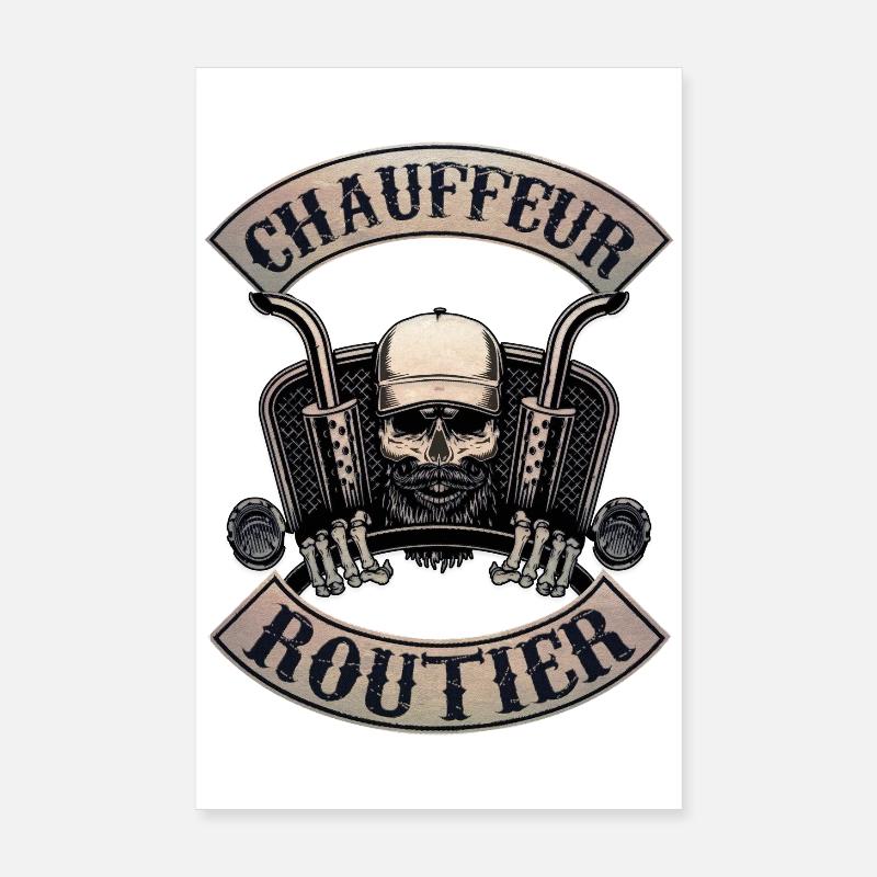 Chauffeur routier Poster 20 x 30 cm