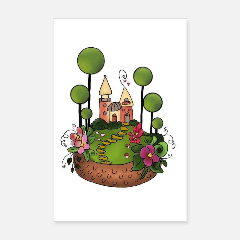 Süßes Land Poster 20x30 cm