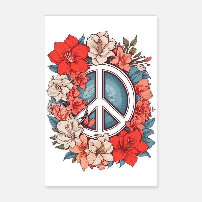 Peace Sign Poster 8" x 12" (20x30 cm)