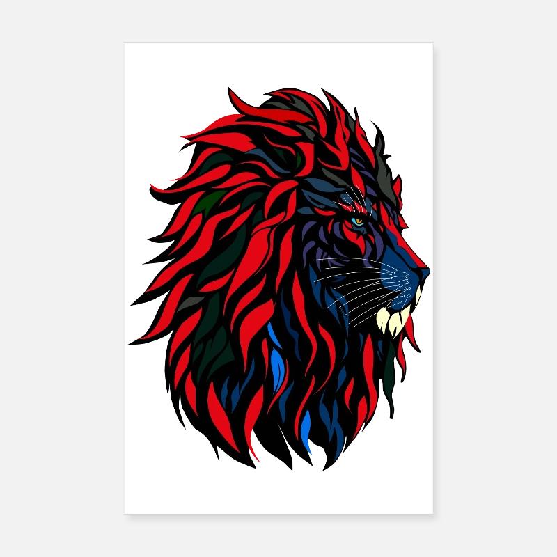 Lionhead - Löwenkopf Poster 20x30 cm