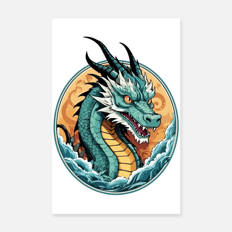 Lac Dragon Poster 20 x 30 cm